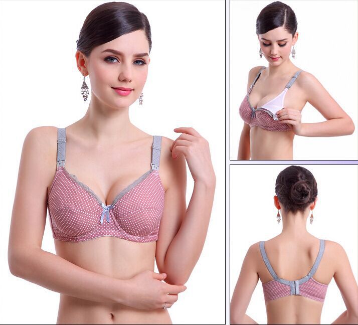 2015 New Cotton Print Breastfeeding Bra Underwire ...