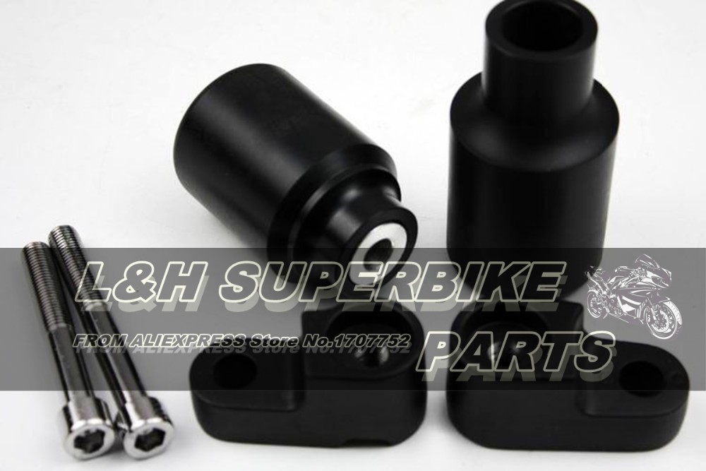 No Cut Frame Slider Crash Protector For 2007 2008 HONDA CBR 600RR CBR600RR Black