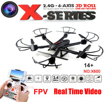 FPV WiFi Support IOS Android MJX X600RC Drone With HD Camera 2.4G 6 Axis RC Helicopter Quadcopter Real Time Video Transmission