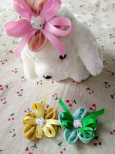 Pet Products Dog Grooming Accessories Yorkshire Dog Hair Clips Cute Flower Bow Puppy Dog Hair Pin