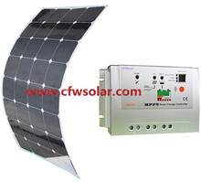 hotsale solar panel 95w with connection Box + 0.9M cable, MC4 connector, 12V&24V Auto MPPT solar charege controller.