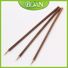 24 Pcs1# Weasel Painting Brush Bamboo Drawing Brush Nail Art Finger Painting Brushes Free Shipping