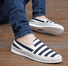 Freeshipping Best Selling High Quality Canvas Clothing Flat Shoes Casual Men Driver’s Flats Size 39-44 3 Colors M021