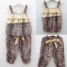 2-6Y New 2 Pieces Baby Girls Clothing Sets Kids Children Vest + Pants Clothes Suits Outfits Clothes Set Free Shipping Y2