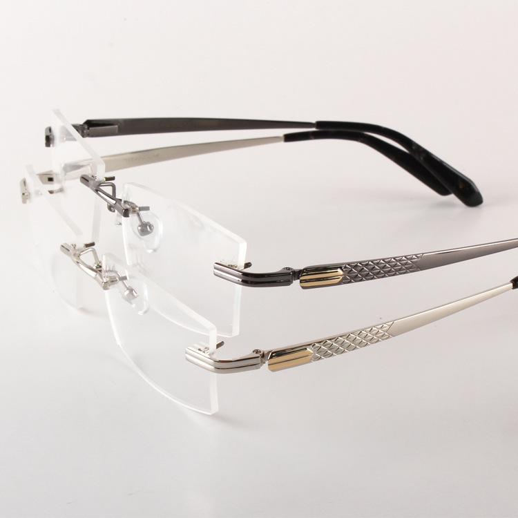 Pure Titanium Rimless Eye Glasses Frame Quality Men 2015 ...