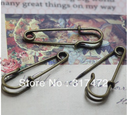 Free shipping 35mm Lagenlook font b Kilt b font Brooch Pin Mental Brooch Pin Finding Jewelry