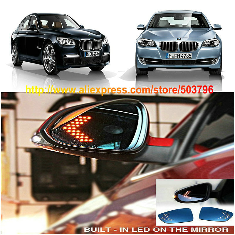 Free Shipping Mirror LED Car Rear View Side Mirror Turn Signal Indicating Light For BMW 7series 5series 3series