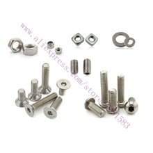 Ultimaker 2 DIY 3D Printer Nuts & Bolts Screw Full Kit,3d printer accessories Set Screw Washer Large Hex nut