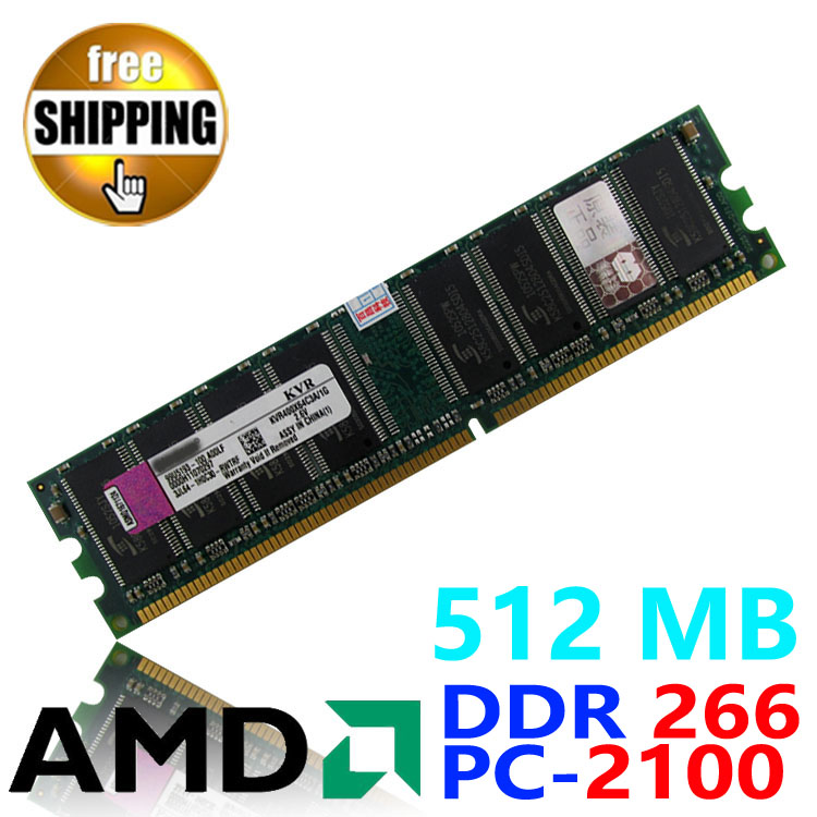 HOT ! Brand New Sealed DDR1 DDR 266 / PC 2100 PC2100 512MB For Desktop PC DIMM Memory RAM DDR266 / compatible AMD processor