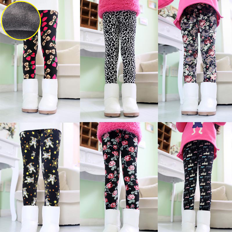 Baby gilrs leggings winter Children warm leggings for girls Baby girl winter trousers kids gilrs winter