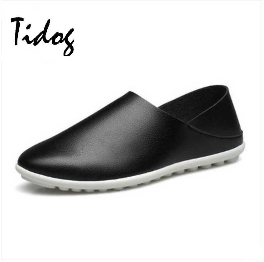 Tidog autumn polo men s casual shoes head sets foot pedal shoes slip on British driving
