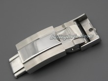 16mm x 9mm watch band buckle Deployment clasp Silver polished brushed High quality Stainless Steel for