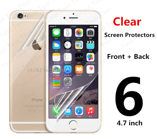 2pcs 1PCS Front 1PCS Back Protective Film Anti Scratch Clear LCD Screen Protector Guard For iphone