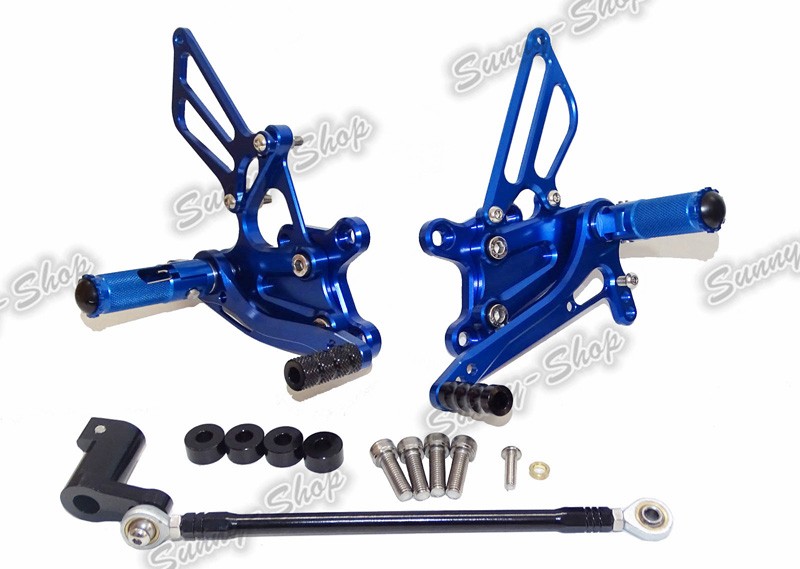 Rearsets for HONDA CBR954RR Type-2 Folding Pedals Blue B