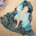 2015 New Arrival Leopard Print Scarves Winter Long Scarf Hijab Canada Beach Silk Shawls Womens Scarfs