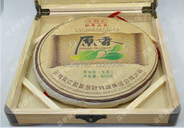 Pu er Raw Green Tea 2012 ShuangJiang MENGKU RongShi Tea Yuan Xiang Green Cake Bing Beeng