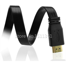 New 1.4 Version 3D HDMI Male to Male AV Audio Video Flex Ribbon Short Cable 0.3M / 0.5M / 1M / 3M / 5M / 10M