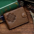 High quality genuine Leather men s Wallets cowhide men purse short size cow leather wallets man