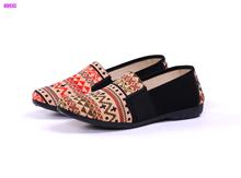 Ebuy Hot Sale Checkered Patchwork Patterns Flats Summer Autumn Slip-on Round Toe Women Shoes Casual and comfortable ladies shoes