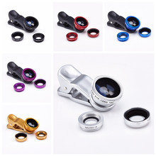 3 in 1 fish eye macro wide angle mobile phone lens camera fit universal clip for iphone 5 for samsung galaxy s5 for lg for moto