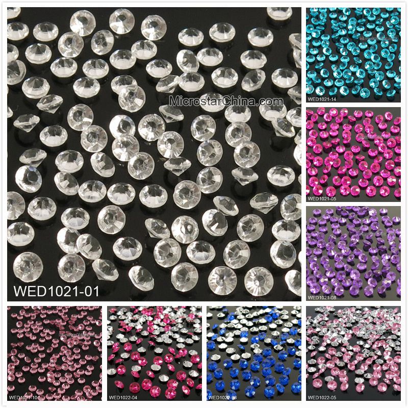 Гаджет  1000PCS 4.5mm 1/3ct Wedding Party Decoration Sliver Royal Blue  Diamond Confetti Table Scatters Decoration Acrylic Crystals None Дом и Сад