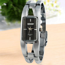 2015 venta caliente nueva moda XIN HUA negro Dial brazalete de la pulsera pulsera de cuarzo para mujer regalos envío gratis