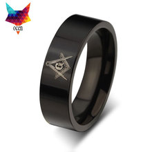 minorder$10 ring mens Masonic Ring man’s ring party Tungsten  ring  hand jewelry with ring  color black hot sale