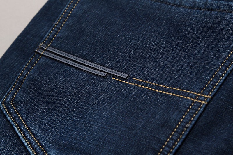 2015 Autumn Winter Fleece Men Jeans High Quality Casual Blue Mid Waist Straight Denim Jeans Long Pants Plus Size AFS JEEP 30~42 (12)