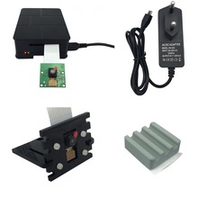 Universal Raspberry Pi Raspberry pi 2 B Camera Module + ABS Case Box + 5 V2A Power Adapter + RPI Camera Bracket + SIC Heat Sink
