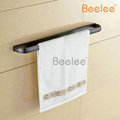 Beelee BL7701B Fashion Copper Black Towel Rack Single Pole Towel Rack Bathroom Towel Hanging Bathroom Accessories