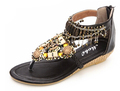 Large Size 41 Women Sandals 2015 Spring And Summer Shoes National Trend Flowers Low Top Bohemia