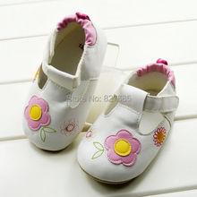 First walkers girl’s pink  flower first walkers girl’s floral soft sole   hook and loop baby shoes bow summer