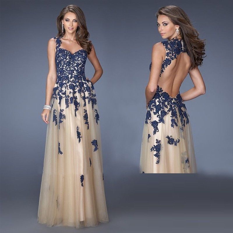 vestidos bordados de noche