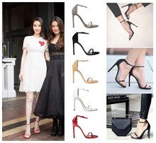 New arrived Vogue 5 Color Summer women T-stage Classic Dancing High Heel Sandals Sexy Stiletto/Party wedding shoes/free shipping