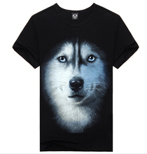 HOT Sales new style casual printed 3d t shirt XXXL big size mens tshirts fashion Husky patterns summer man clothes Free shipping