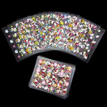 3D Nail Art Stickers Beauty 24 Design Hello Kitty Bow For Nail Foil Manicure Decals Foil