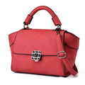 Retro Messenger Bag Ladies Solid Color Magnetic Snap Fashion Flap Trapezoid Bag Women High Quality Shoulder