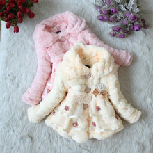 2015 Girls clothes coat clothing with bow Autumn Winter wear Clothes baby Children outerwear dress jacket
