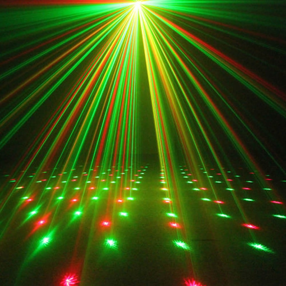 New Mini Portable IR Remote RG Meteor Laser Projector Lights DJ KTV Home Xmas Party Dsico