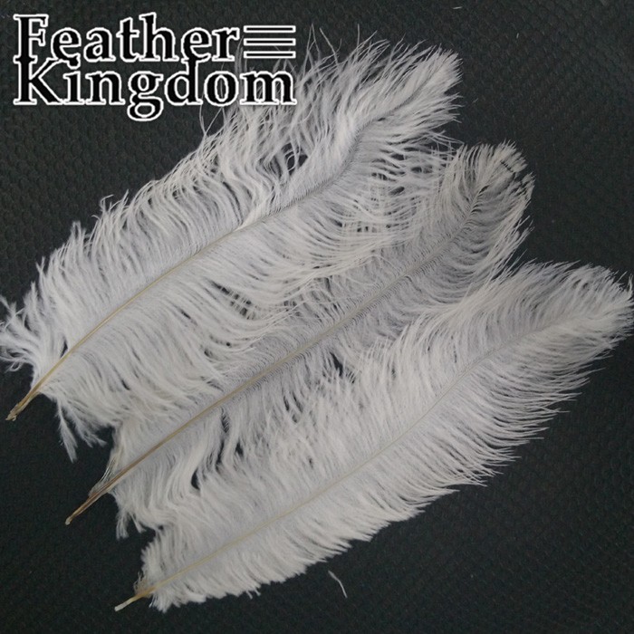 30-35cm white ostrich feathers 1