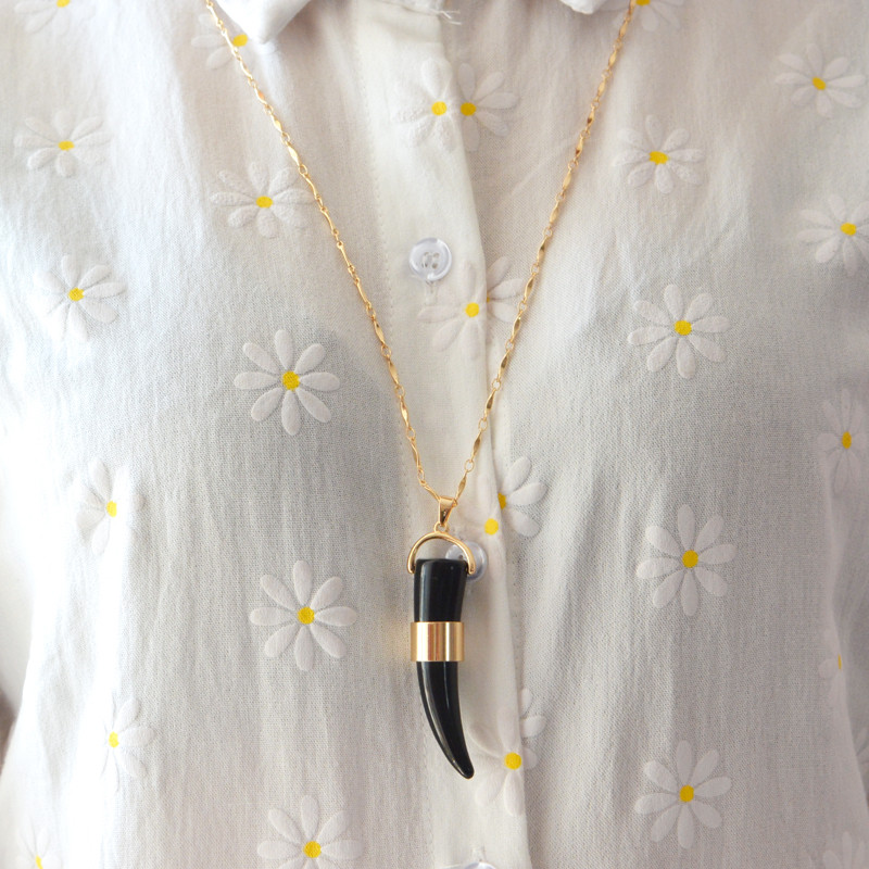 black ox horn necklace 