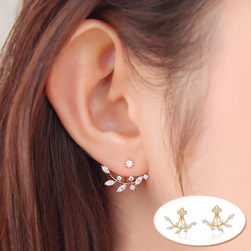 Leaf-Crystal-Earring-Double-Sided-Swing-Stud-Earrings-Fashion-Jewelry-Elegant-Love-Earings-for-Women