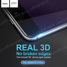 Original Hoco for iPhone 7 3D edge Tempered glass film screen protector free shipping iPhone7