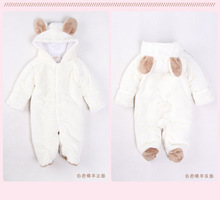 Autumn winter baby clothing coral fleece jumpsuit animal clothing romper baby clothes all for children clothes