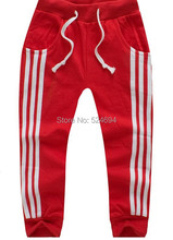 2015 Hot fashion Children Boy Long Casual Pants Boy Girl Cotton Sports Trousers Kids Top Quality