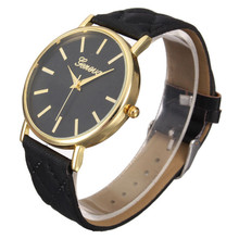 Superior Fashion Casual Roman Leather Band Analog Quartz Wrist Watch for Women July2