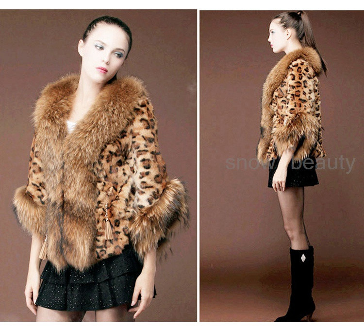 rabbit fur jacket with raccoon fur collar (10)