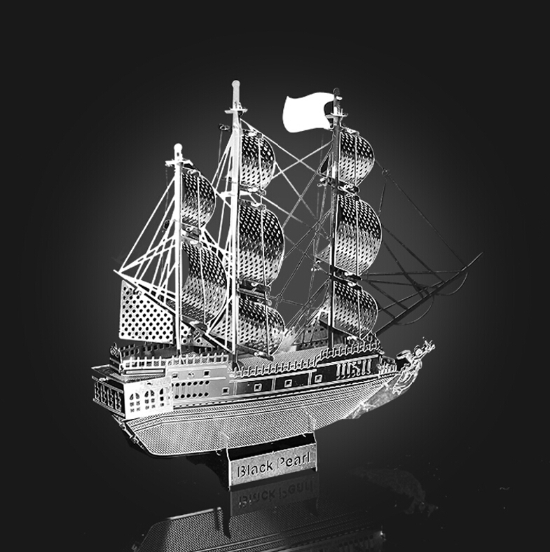 DIY Fascinations 3D Metal Works Laser Cut Stell Model Pirate Ship