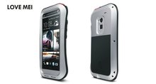 LOVE MEI Small Waist Ultimate ProtectionTak Waterproof Shockproof Dustproof Metal Case for HTC One Max T6