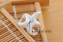Beautiful Large Starfish 925 Silver Rings New Listing Fashion Jewelry Charm Trend Holiday gifts Free shipping